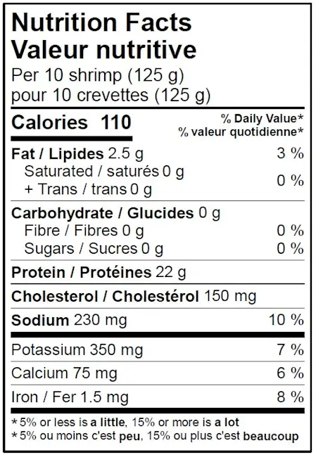 WFC 5119 Seafood Shrimp WhiteLarge31-40 NFT