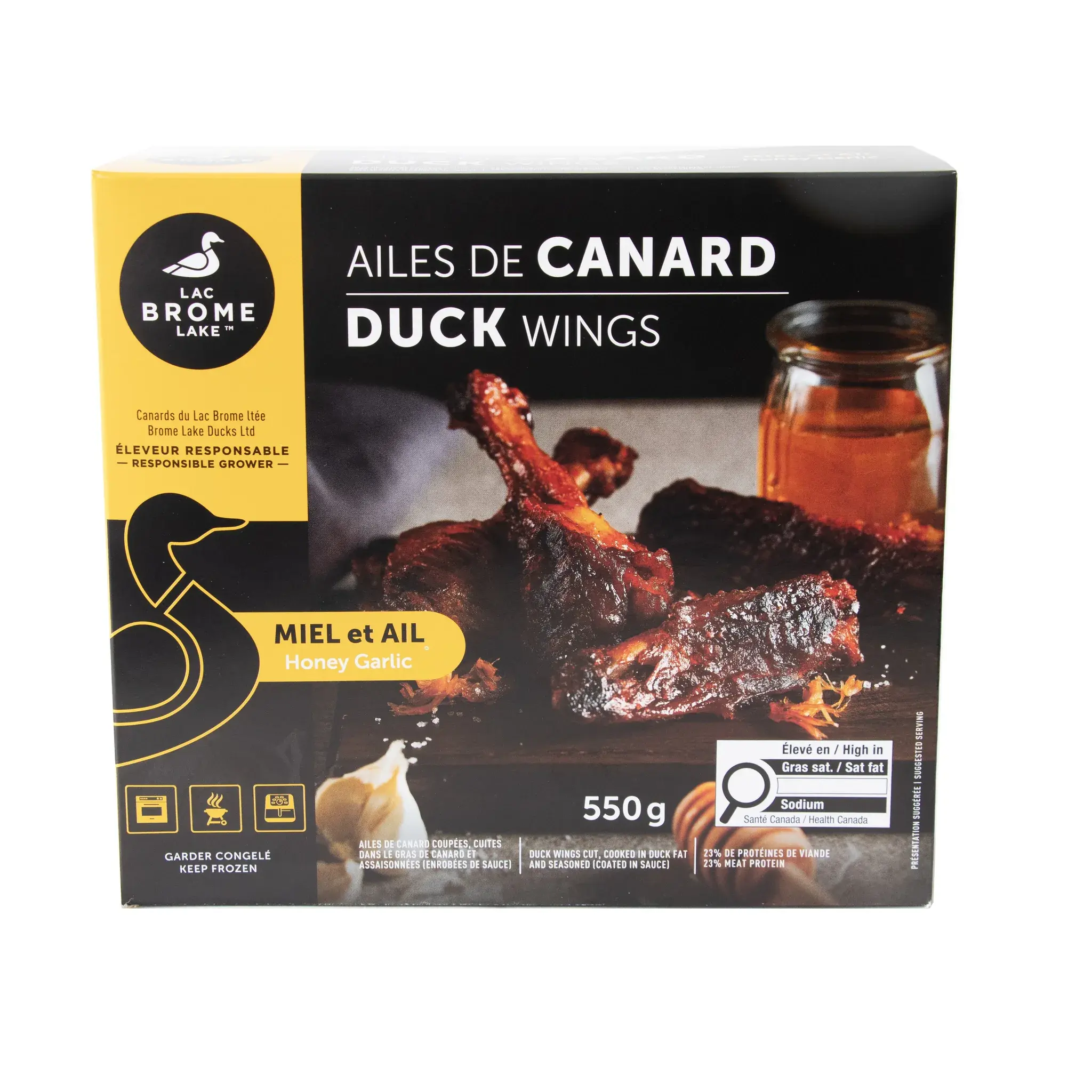 ARTWORK Duck Wings, Honey Gar 550g - Brome Lake