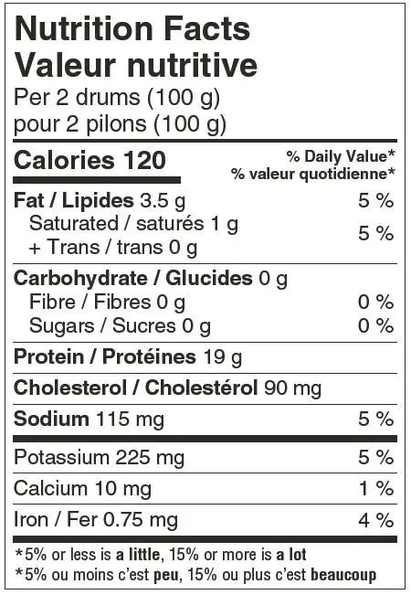 7072 - Chicken Bone In Skin On Drumsticks Organic - NFT
