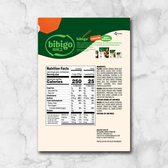 82328 WFMex BackPacklaged DUMPLINGS DE POLLO Y VEGETALES 187g Platillos Listos 2