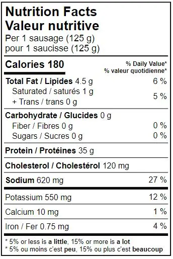 9092 - Smoked Italian Chicken Sausage