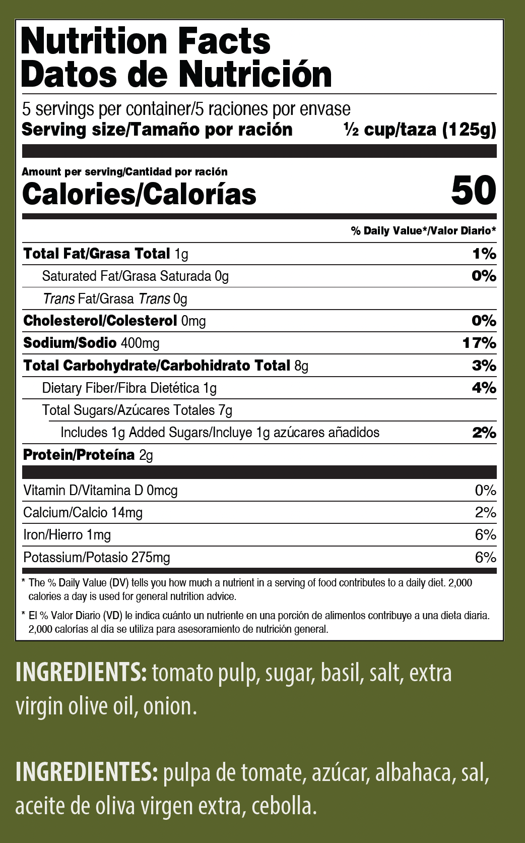 9916 NFT Flora Homestyle Tomato Basil Sauce