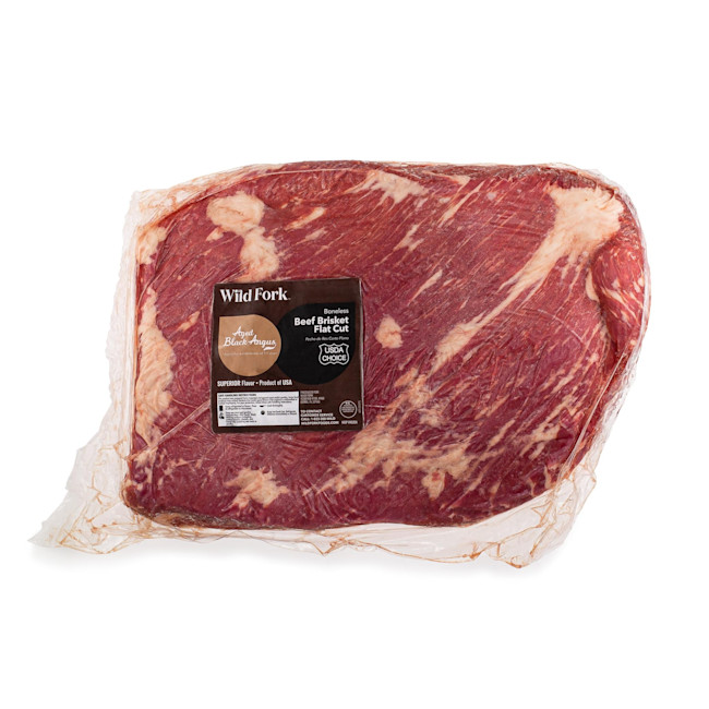 1234 WF PACKAGED USDA Choice Black Angus Beef Flat Brisket Beef