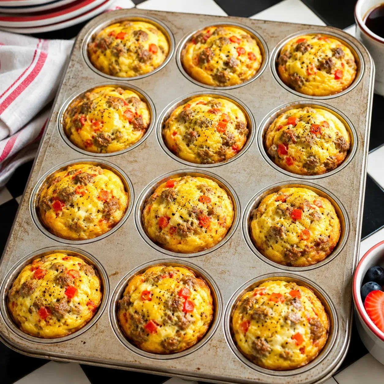 Pork Breakfast Patty & Egg Muffin Cups