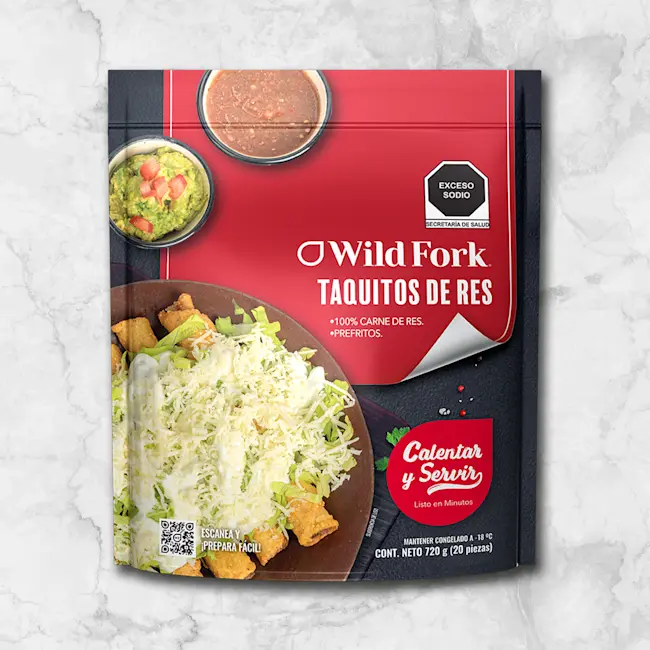 81604 WFMex Packaged TAQUITOS DE RES PREFRITOS Platillos Listos
