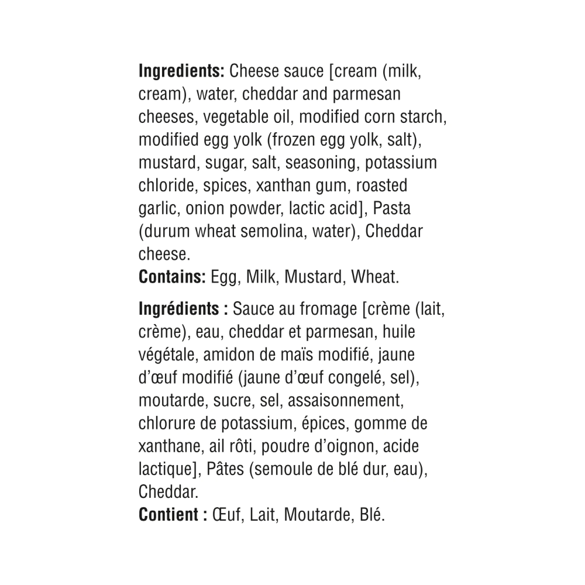 WFC 2526 ValueAdd MacaroniCheese Ingredients