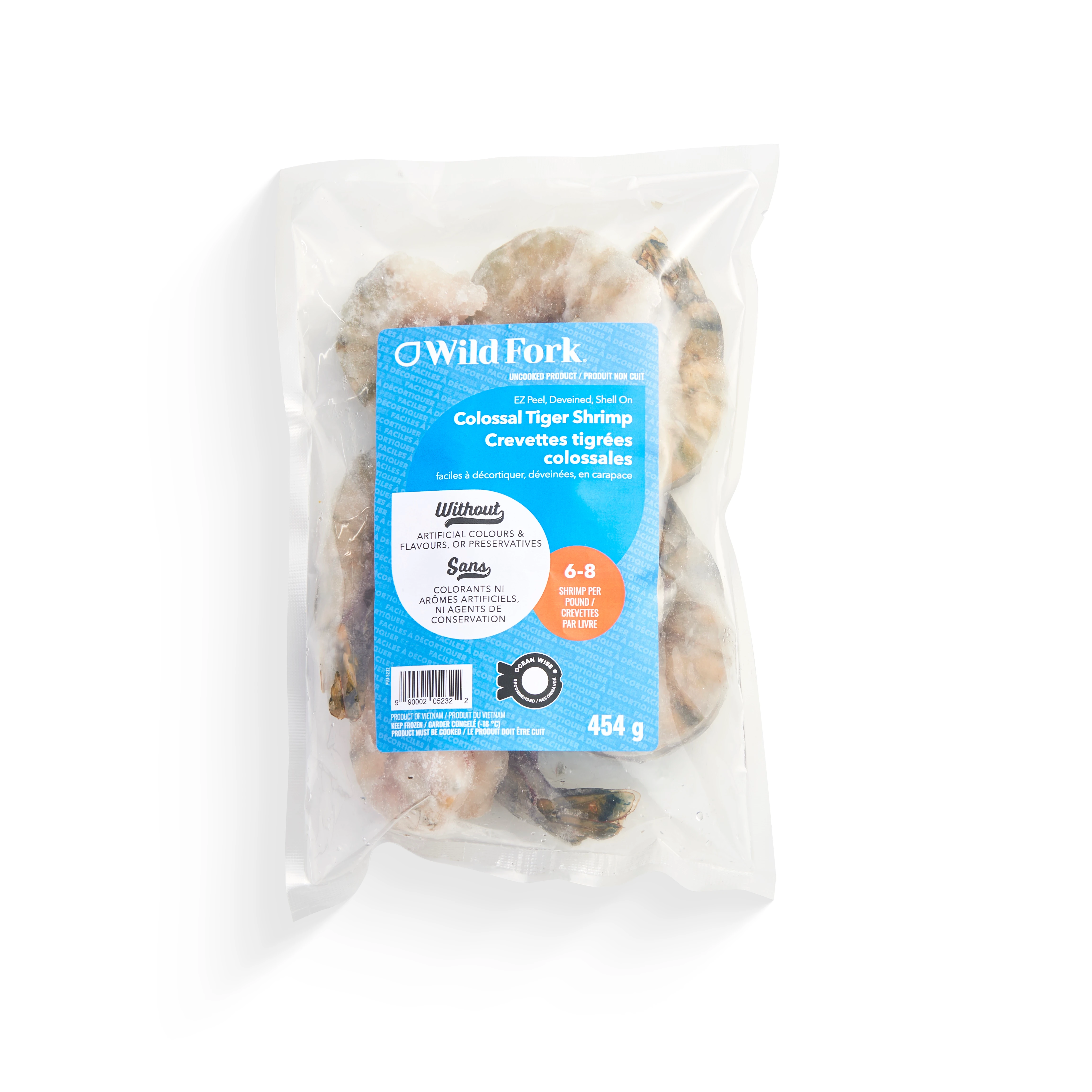 WFC 5232 Seafood Tiger Shrimp Colossal ShellOn PD