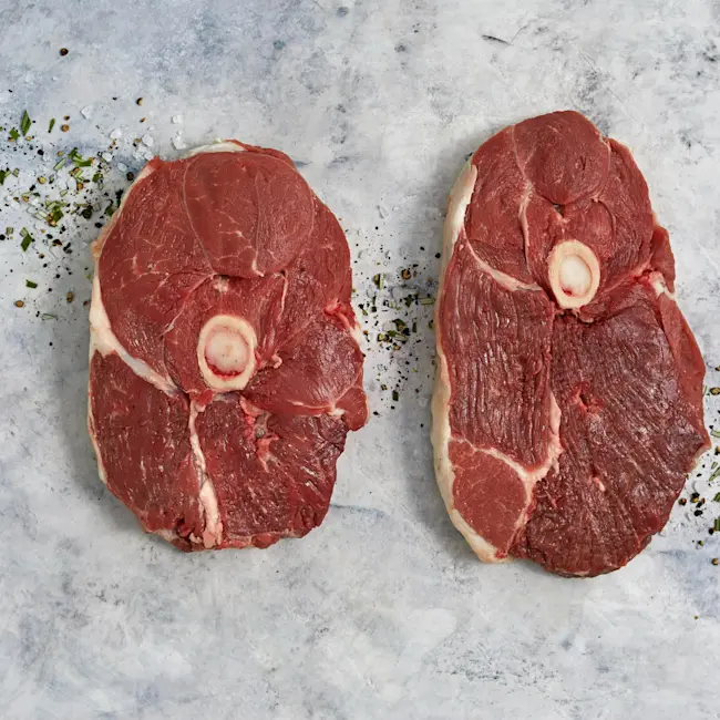 5105 WF Raw Grass Fed Bone-In Lamb Leg Steaks Specialty Meats