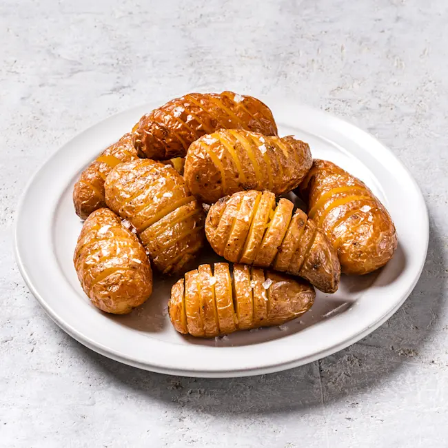 7303 PLATED Baby Hasselback Potatoes