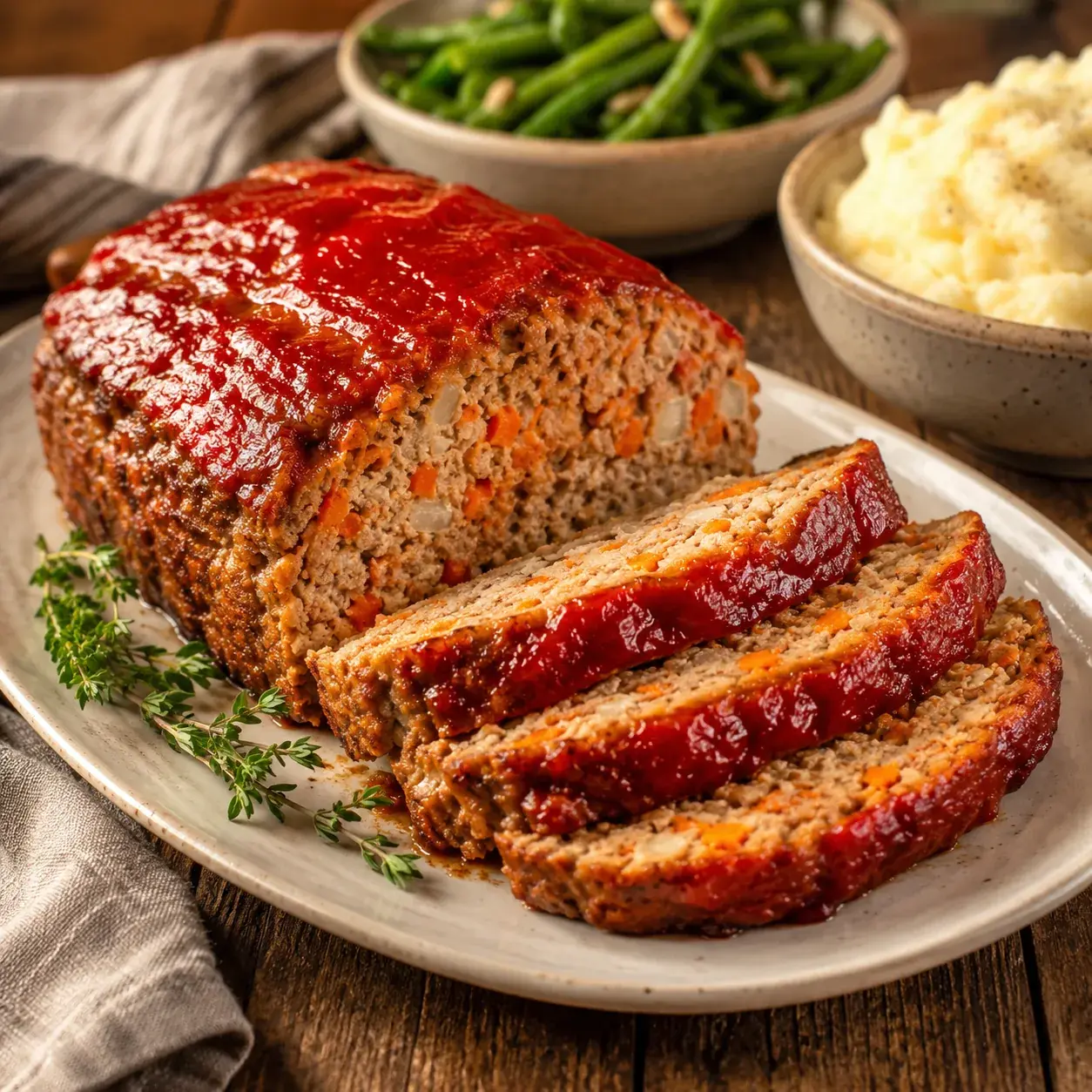Classic Turkey Meatloaf with Vegetables