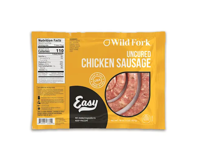 3755 Uncured Chicken Sausage 1lb Mockup