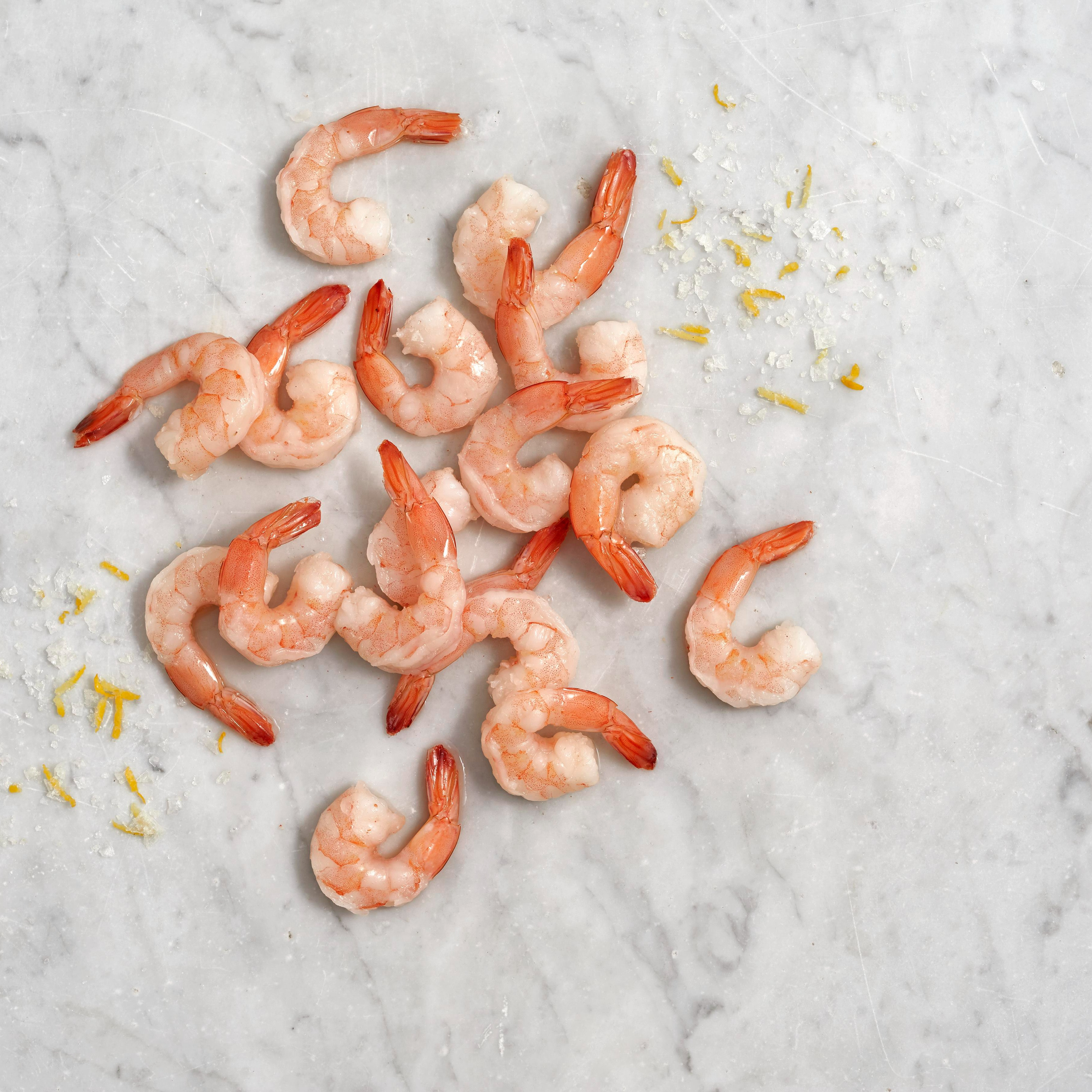 6017 WF Raw Fully Cooked Peeled & Deveined Medium Shrimp Tail On Seafood