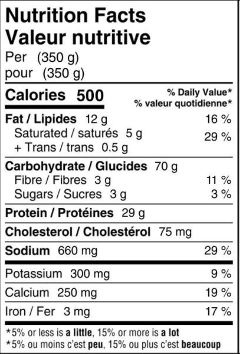 NFT Chicken Bacon Ceasar Farfalle 350g - LCR