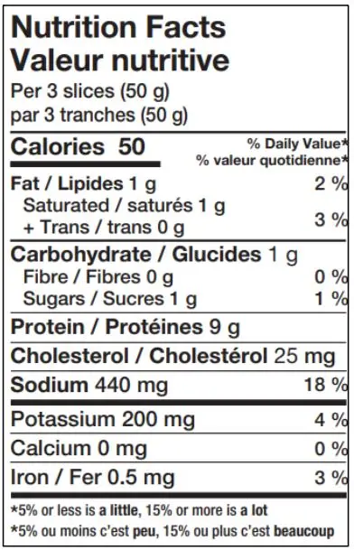 6952 - Fully Cooked Black Forest Pork Ham - NFT