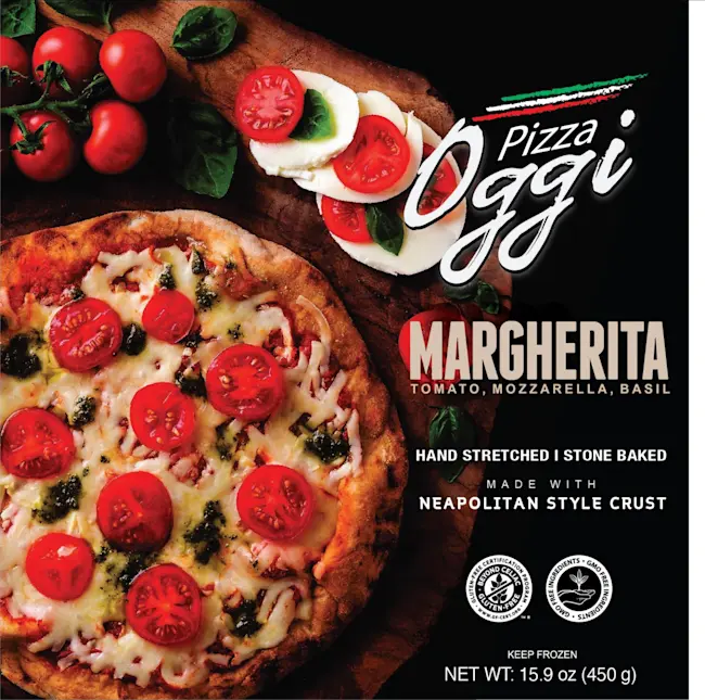8150 PACKAGED Margherita Gluten Free Pizza - Oggi