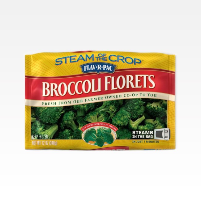 7149 WF PACKAGED Steamable Broccoli Florets Fruits and Vegetables