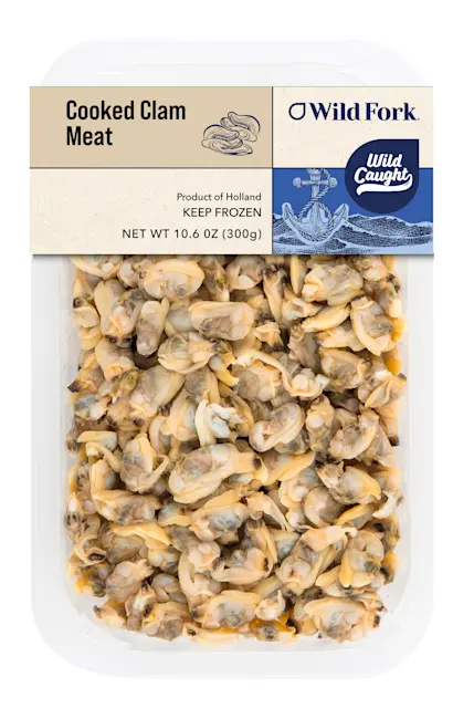 6241 ARTWORK Cooked Clam Meat 10.6oz VS Tray