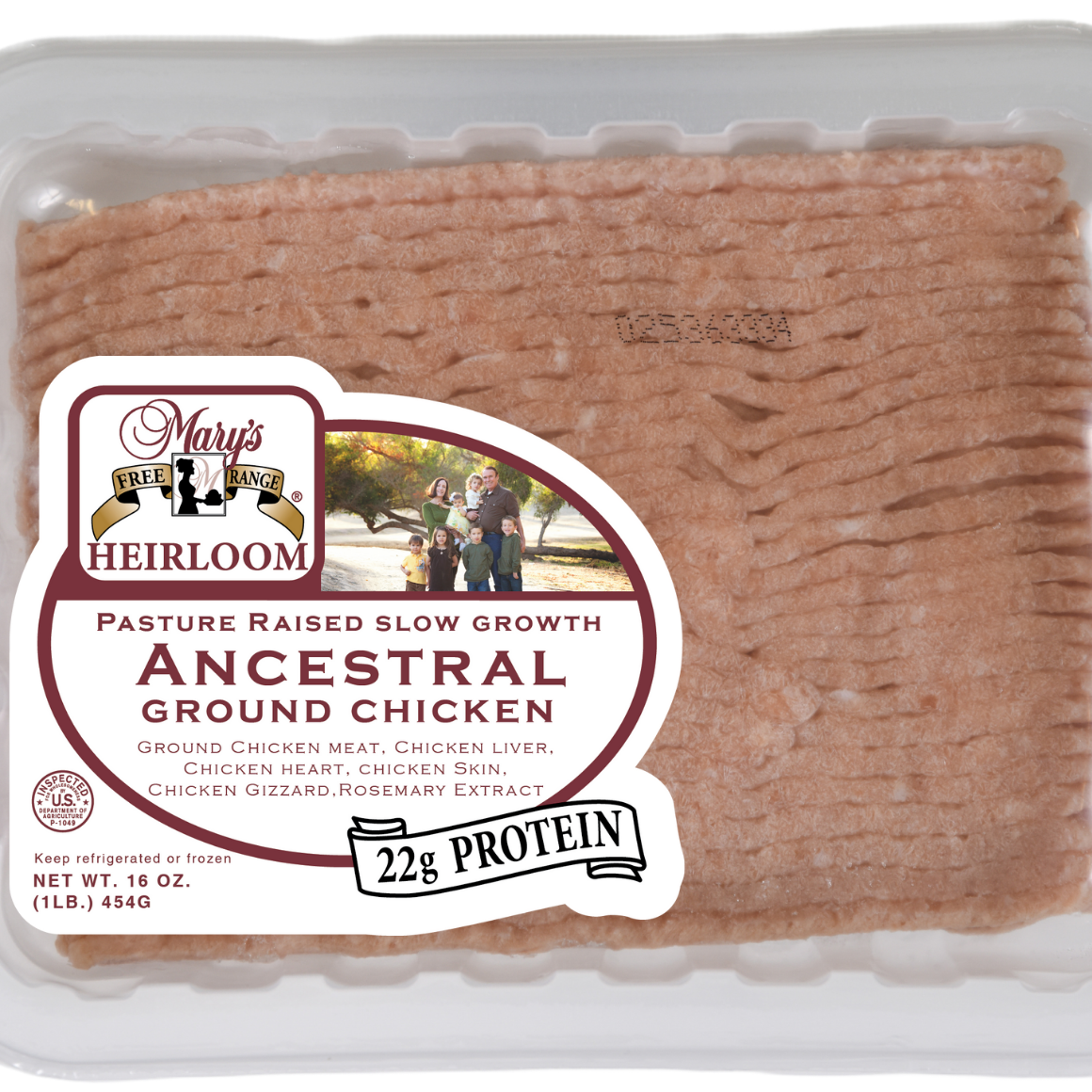 4604 PACKAGE Pasture Raised Ancestral Ground Chicken