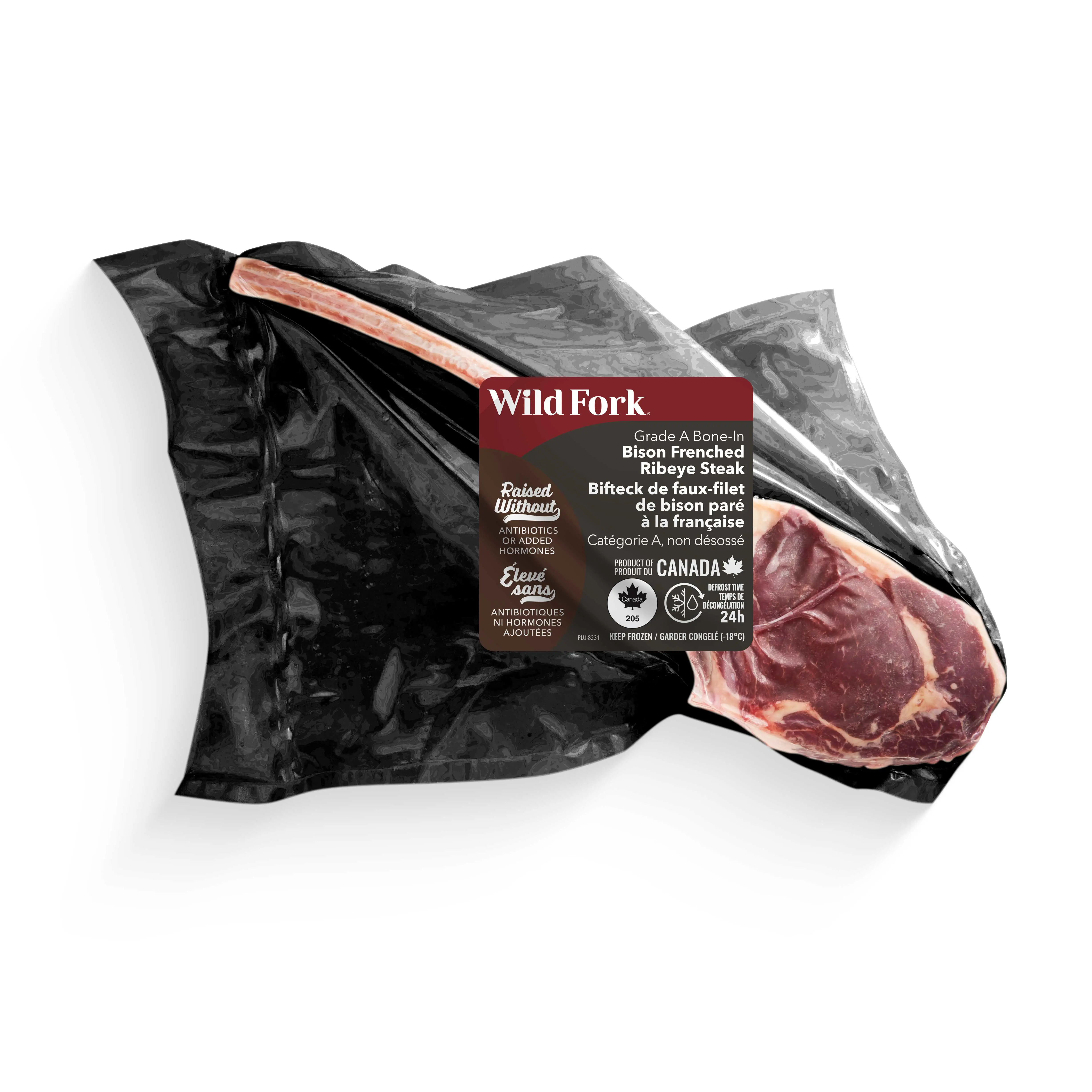 WFC 8231 Bison Steak FrenchedBIRibeye Product
