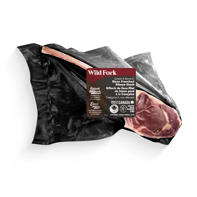 WFC 8231 Bison Steak FrenchedBIRibeye Product