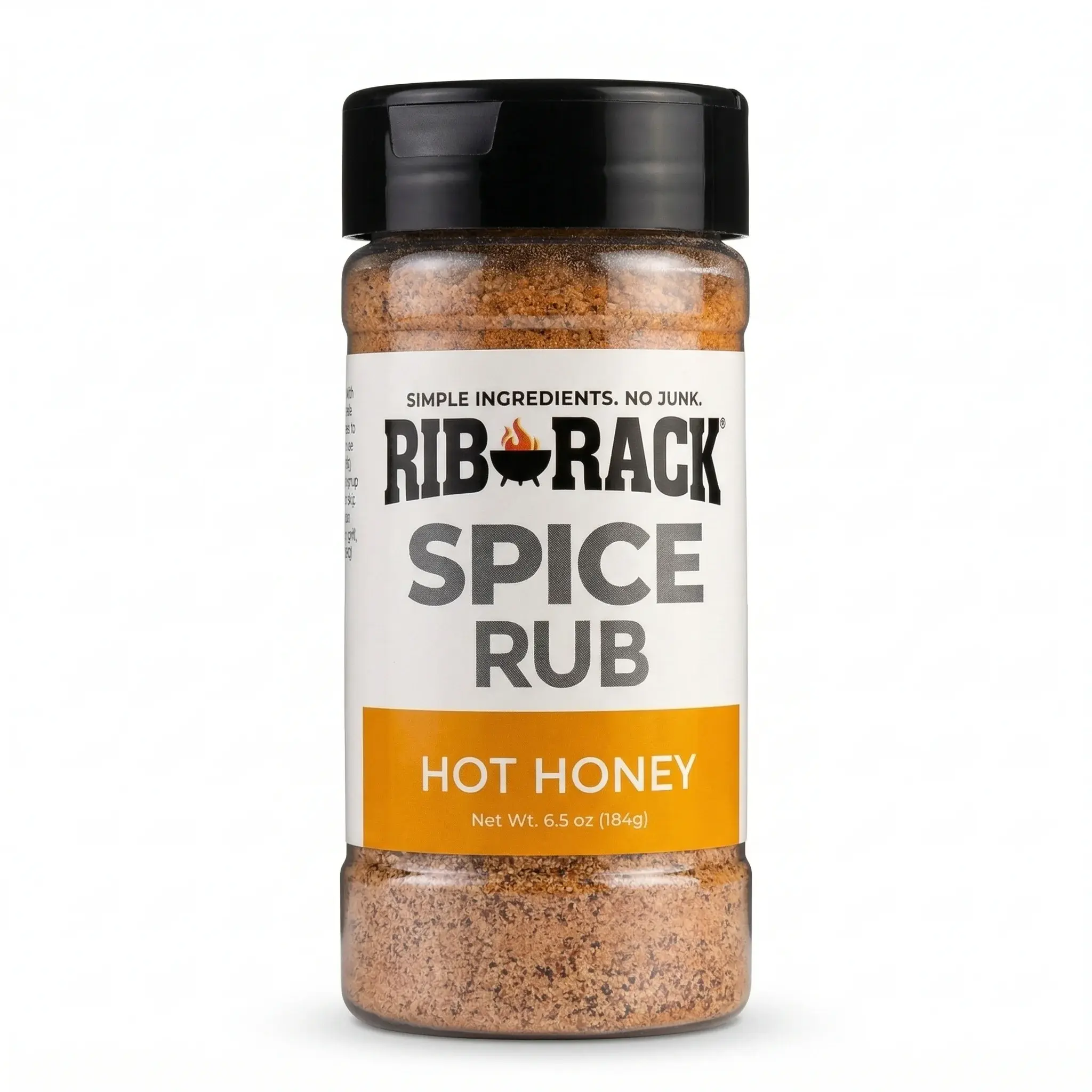 9317 - Rib Rack Rub Hot Honey Spice 6.5oz - FRONT