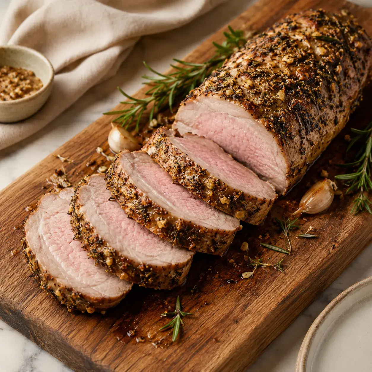 Herb & Garlic Roasted Pork Tenderloin