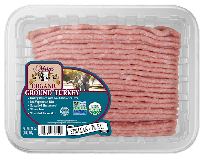 2663 IN-PACKAGE Mary's Organic Ground Turkey 1lb 93/7 - Organic Ground Turkey - Picture 2 Product