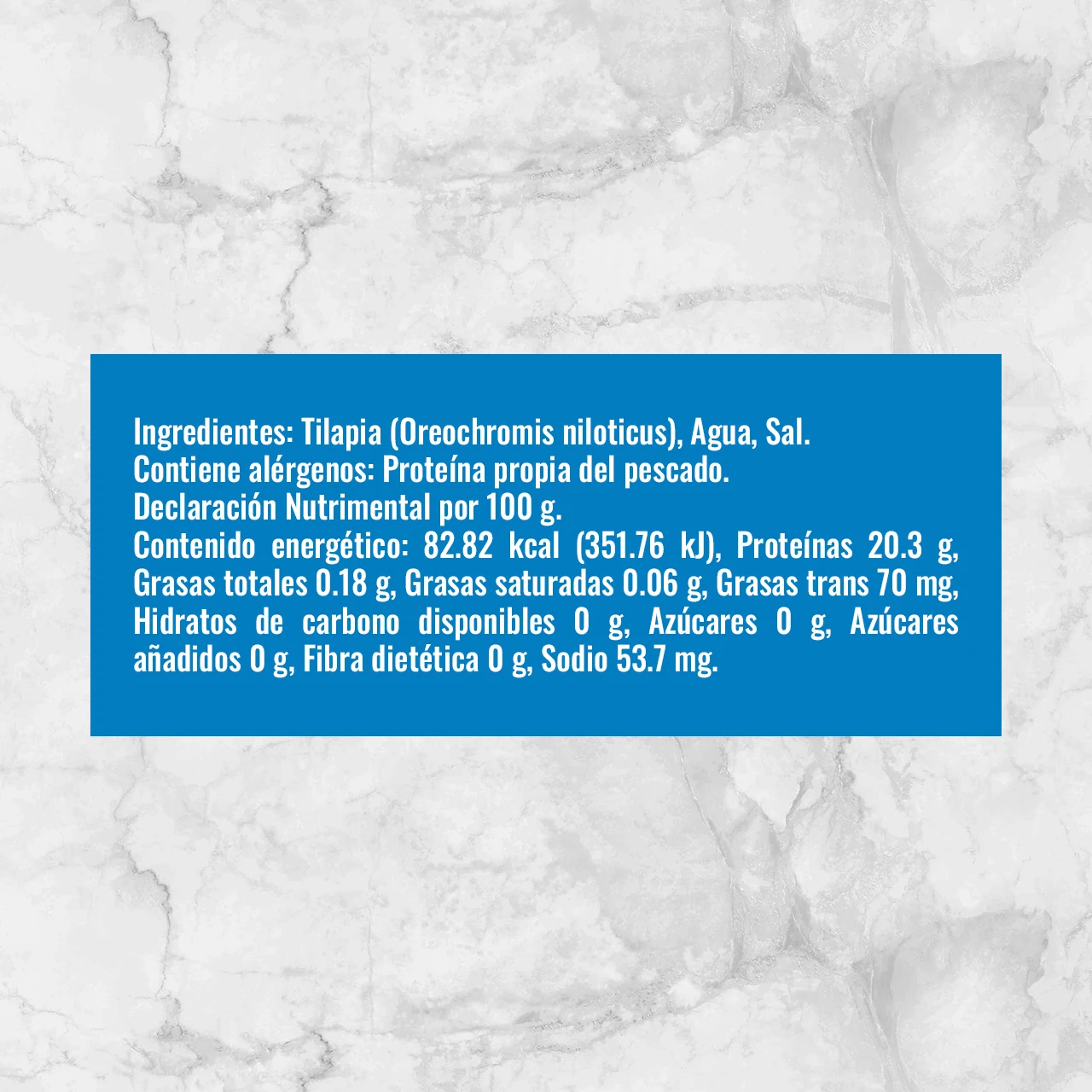 82231 MOJARRA ENTERA Tabla Nutrimental