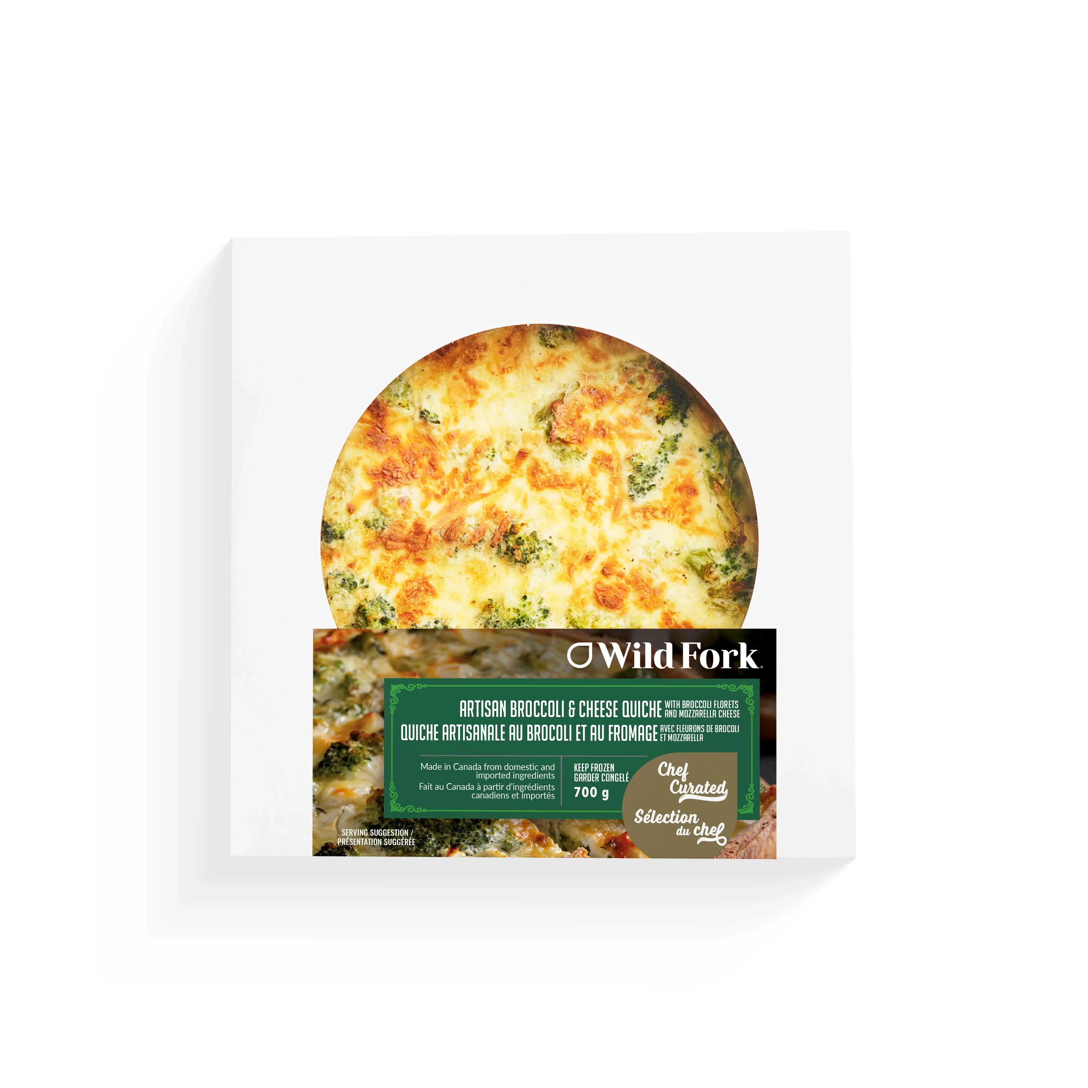 WFC 2561 ValueAdded Quiche Broccoli Cheddar 8in PD
