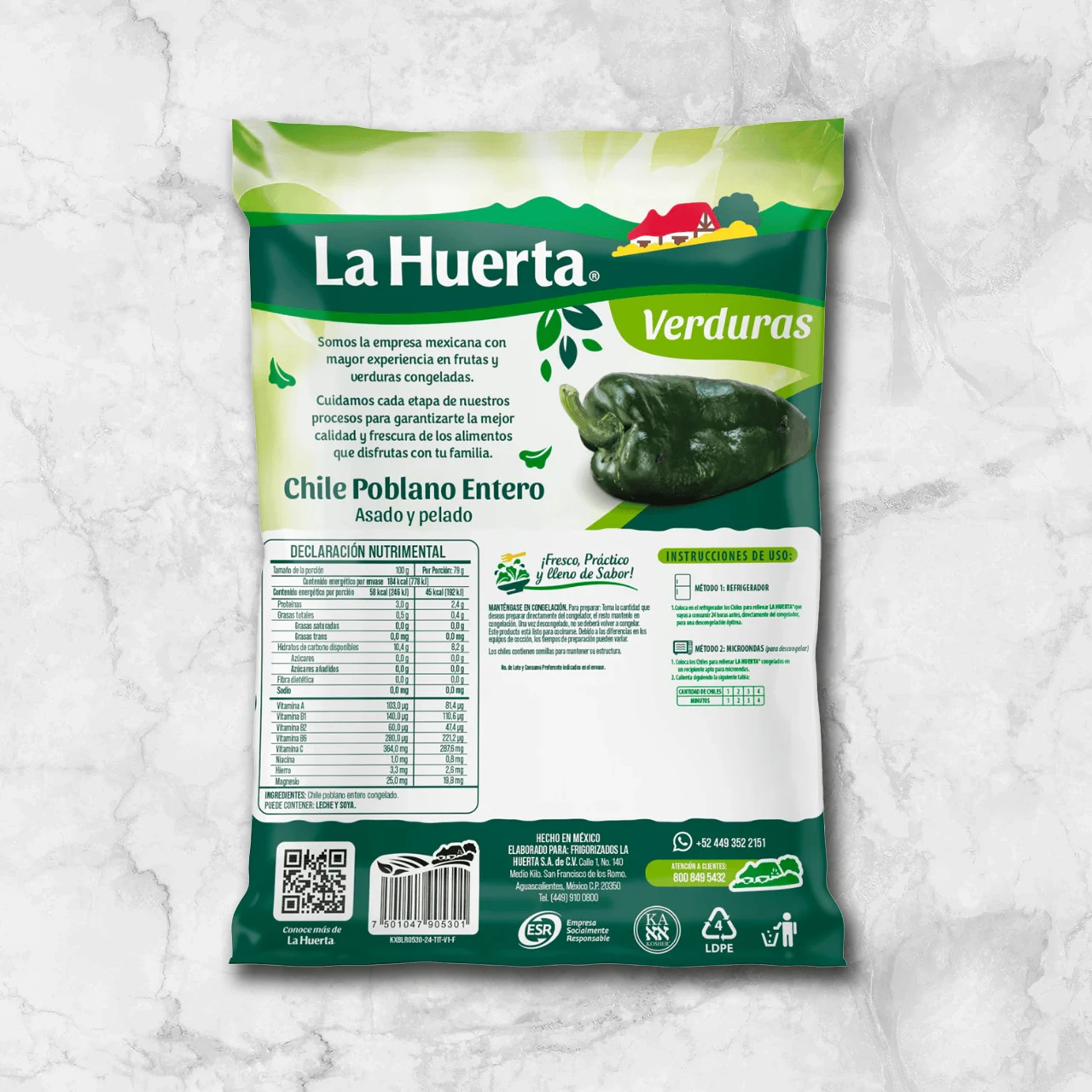 80344 WFMex Packaged2 Chiles Poblanos para Rellenar Verduras