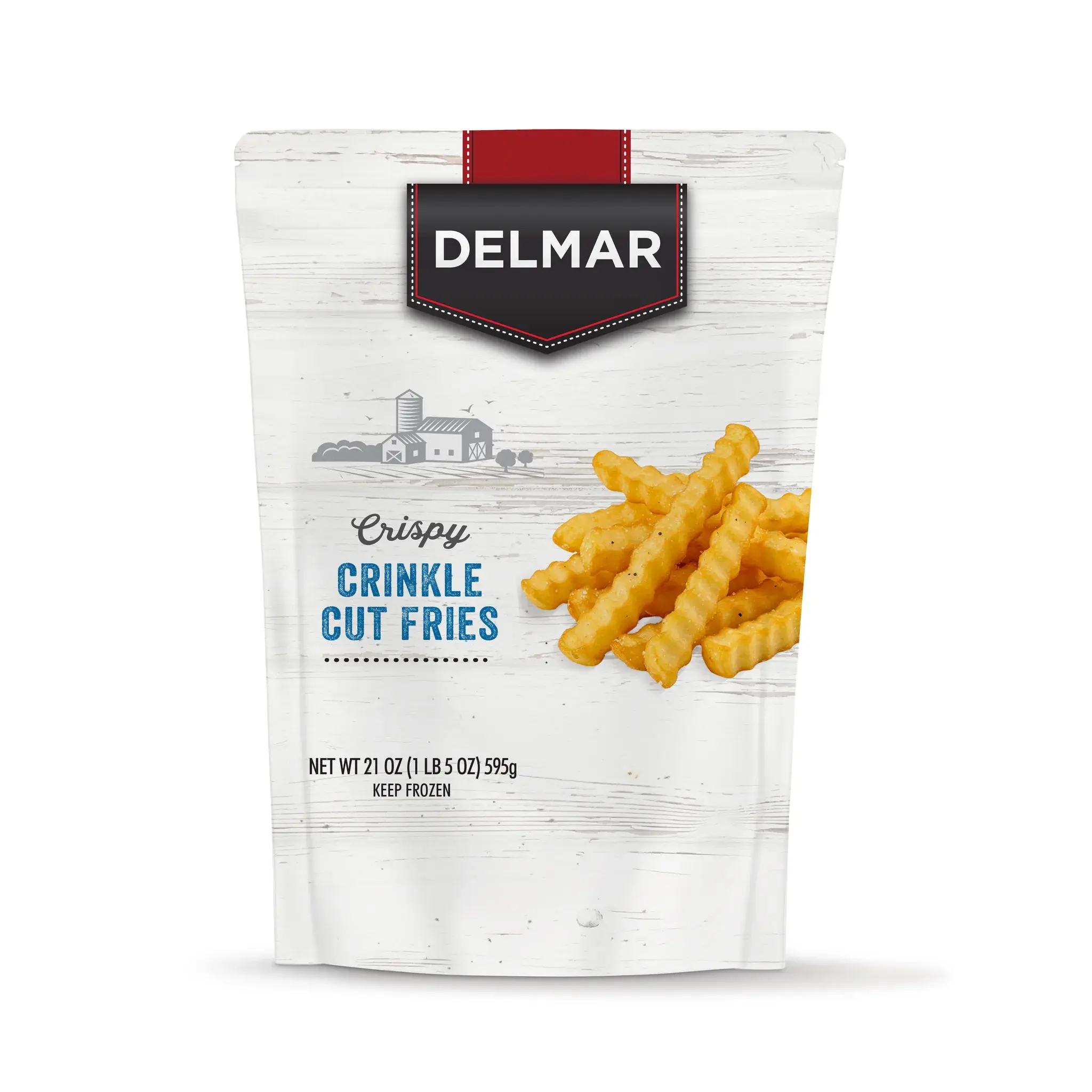 Crinkle Cut Fries Delmar 21oz – Classic Ridged | Wild Fork