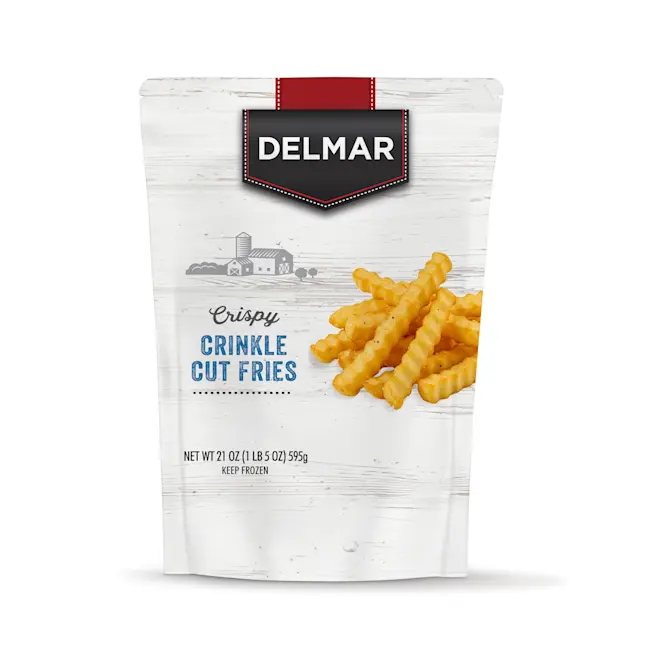 8184 PACKAGING Crinkle Cut Fries - Delmar