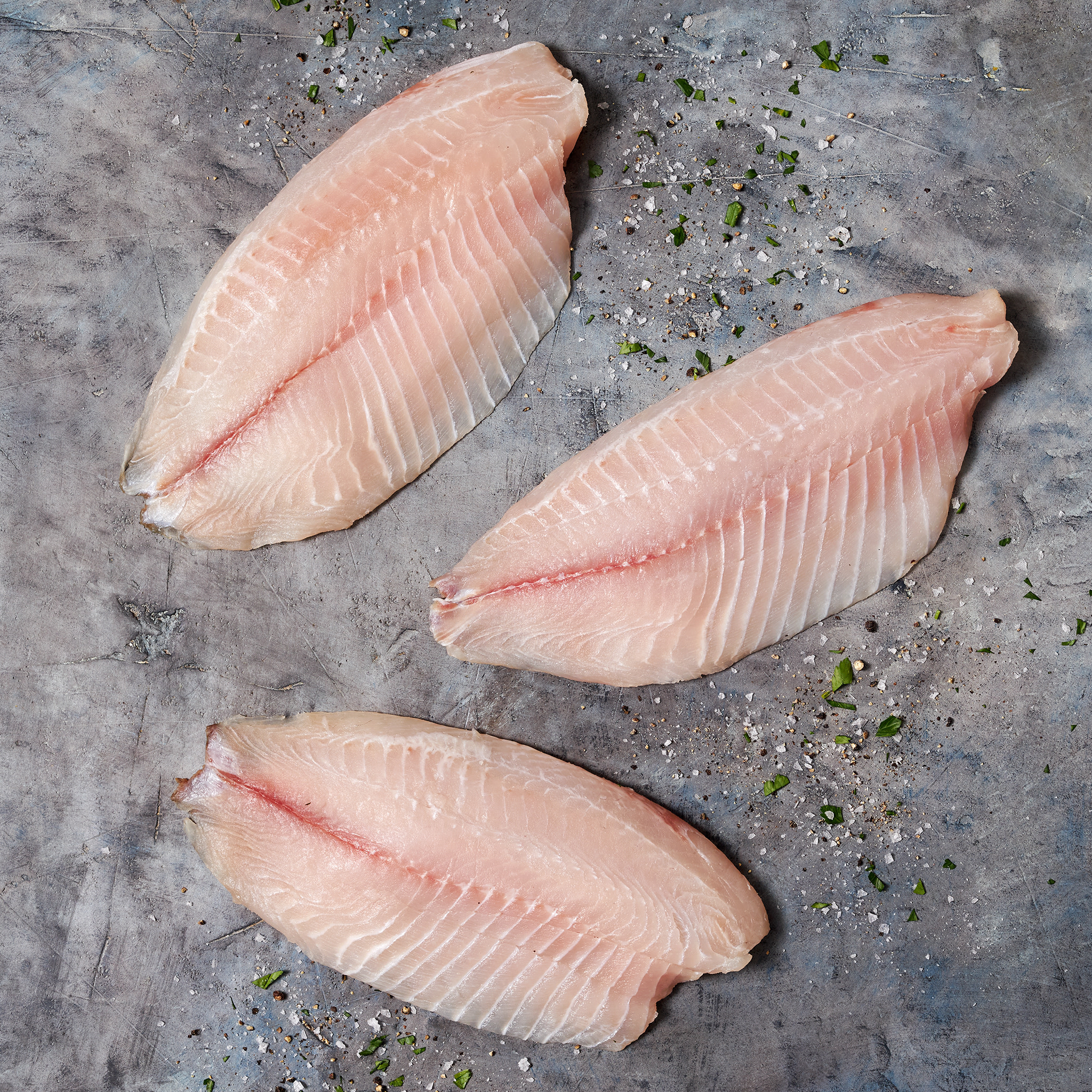 6186 WF Raw Skinless Tilapia Fillets Seafood