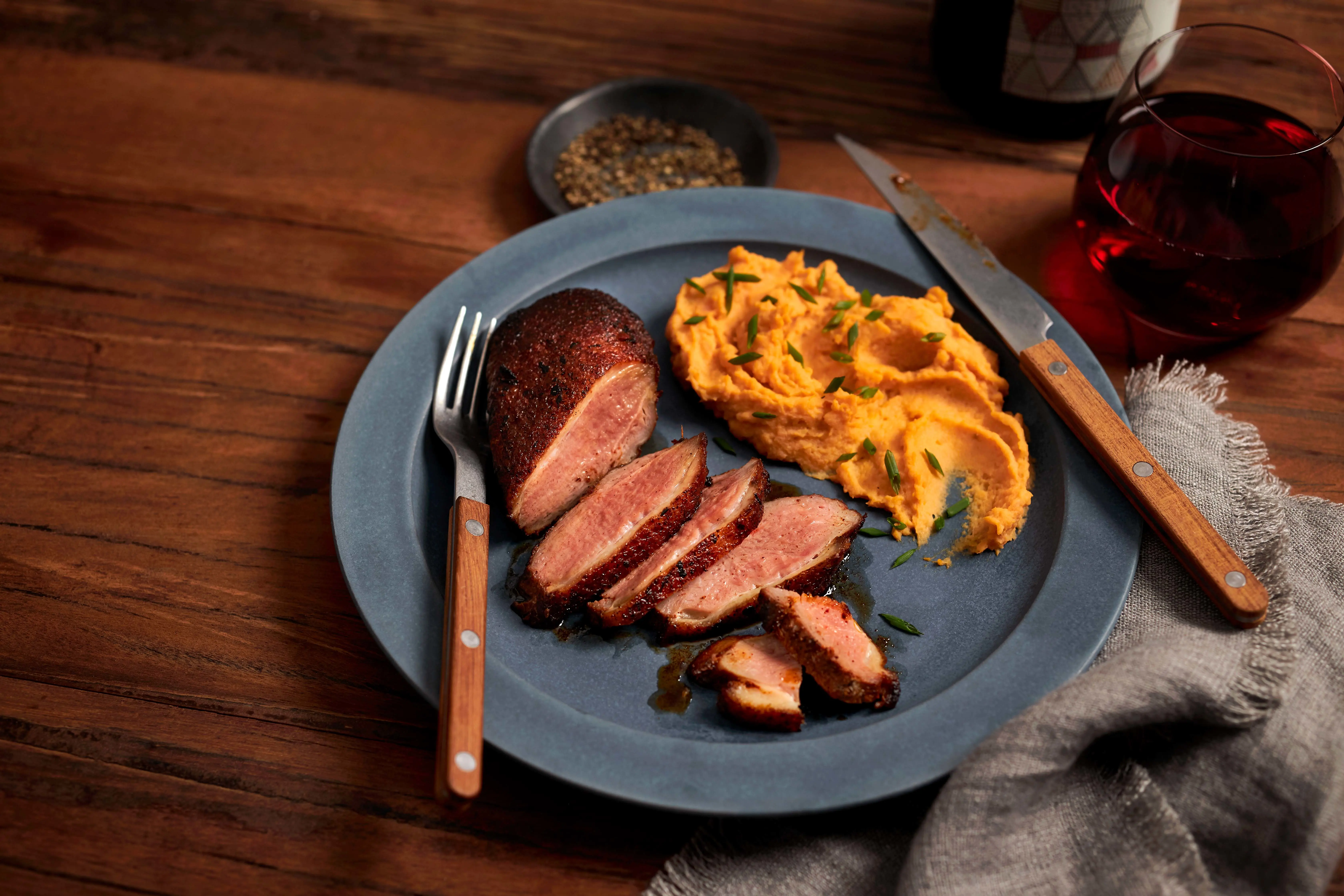 Cajun Seasoned Boneless Duck Breast Social 0011