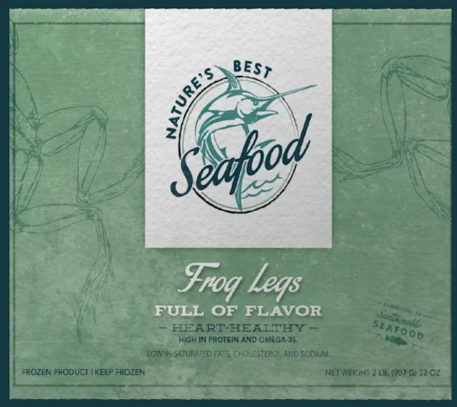 5744 PACKAGE Frog Legs - Nature's Best