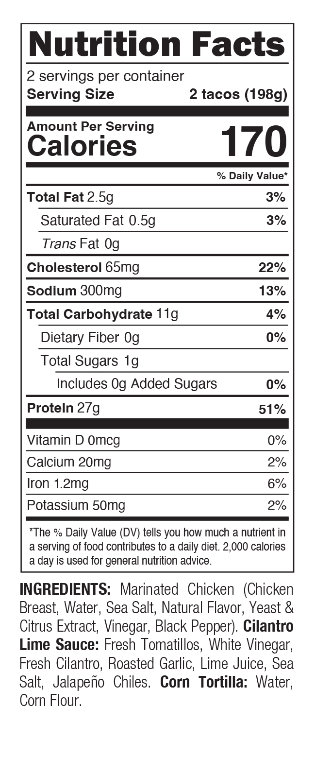 8196 NFT Lime Chicken Taco Kit 14oz - Garcia