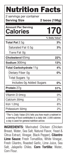 8196 NFT Lime Chicken Taco Kit 14oz - Garcia