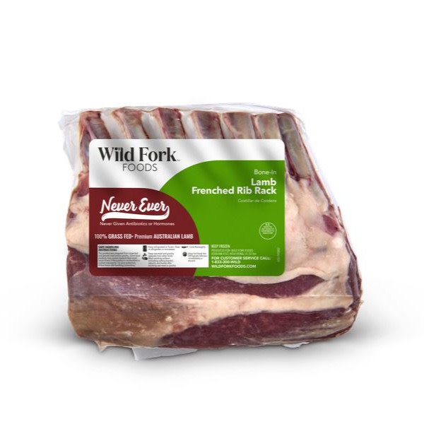 5103 WF PACKAGED Grass Fed Lamb Frenched Rib Rack Specialty Meats