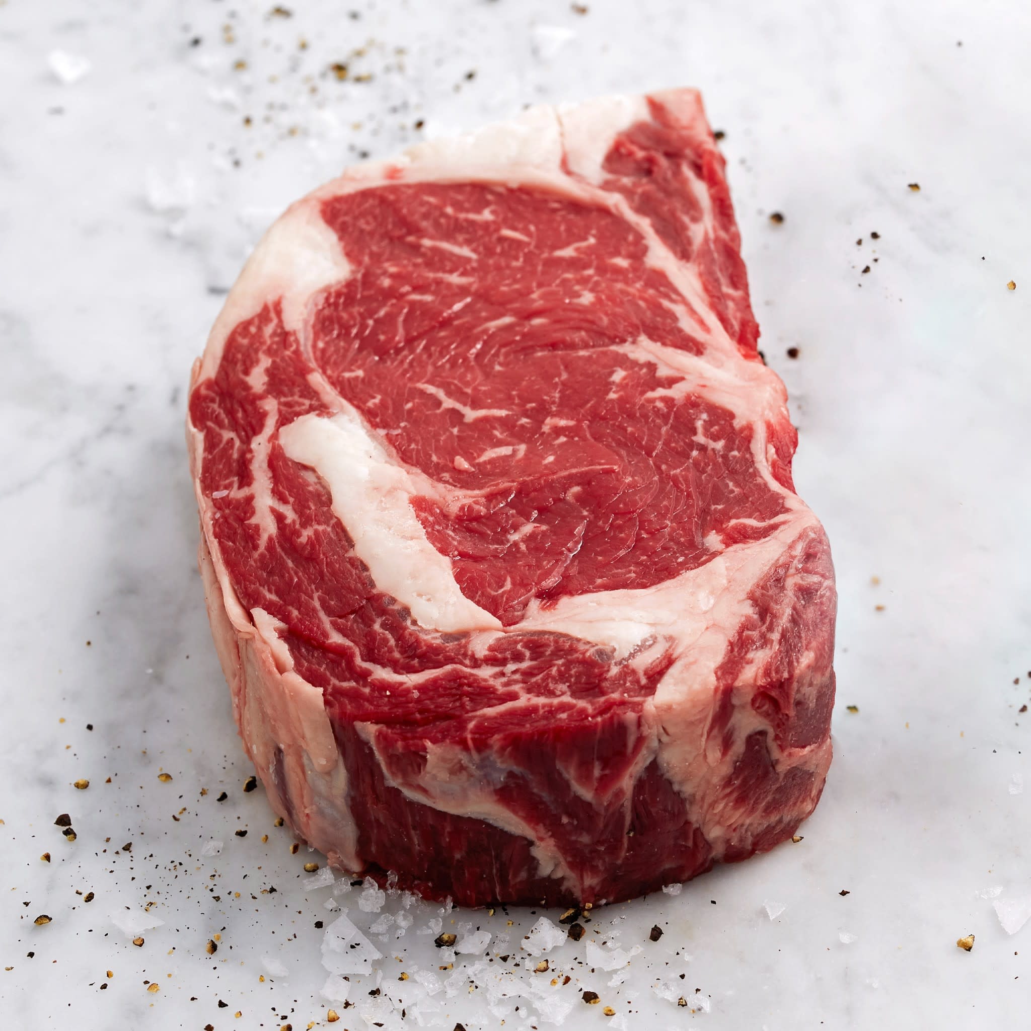 1217 WF Raw USDA Choice Black Angus Beef Thick Ribeye Steak Beef