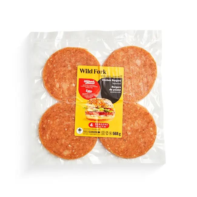 WFC 9006 Grounds Chicken Seasoned Burgers PD