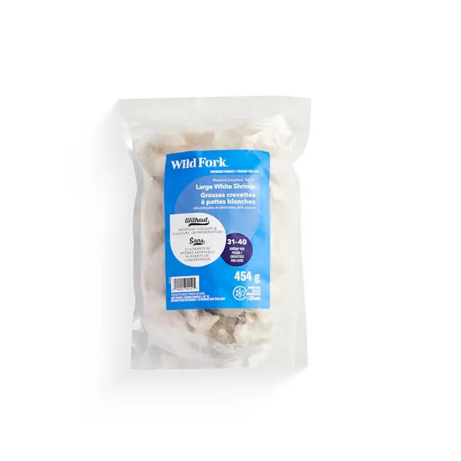 WFC 5114 Seafood Shrimp White Large31-40 RawTailOff PD