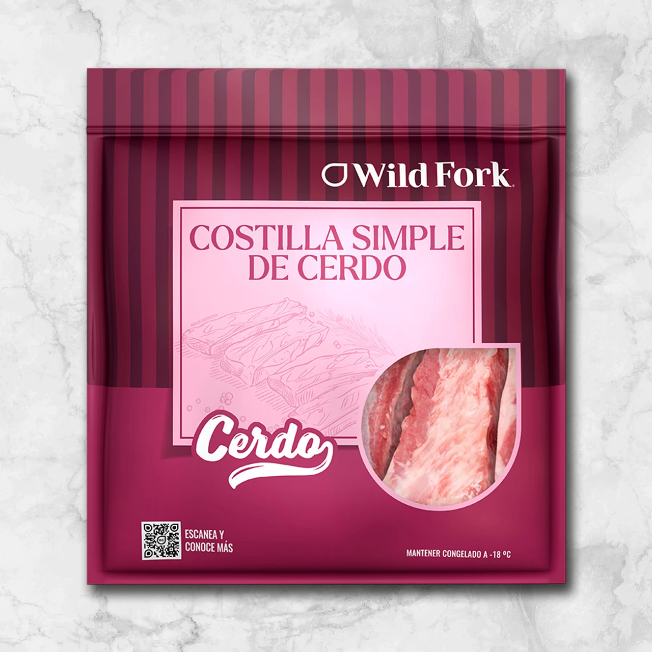 81435 WFMex Packaged COSTILLA SIMPLE DE CERDO Cerdo