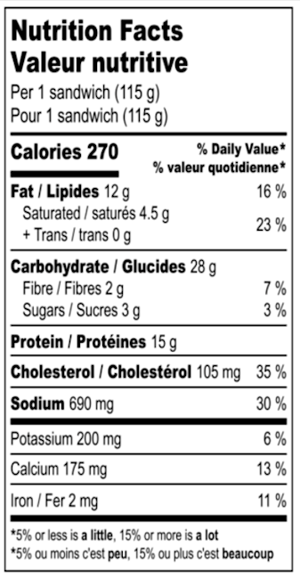 NFT Bacon, Egg & Cheese Muffin 115g - LCR