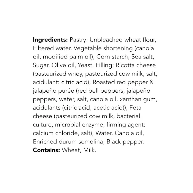 WFC 2034 NB ValueAdd RedPepperFetaMiniRolls Ingredients