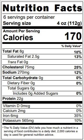 2670 NFT All Natural Turkey Burger