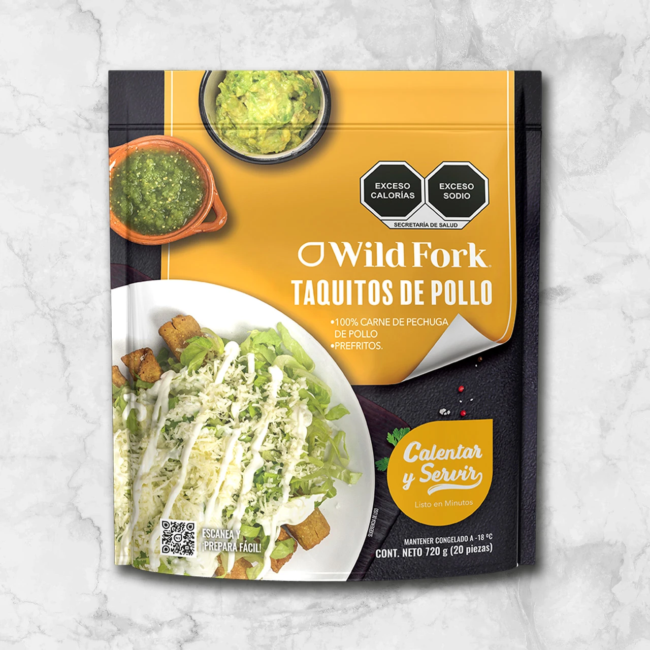 81605 WFMex Packaged TAQUITOS DE POLLO PREFRITOS Platillos Listos
