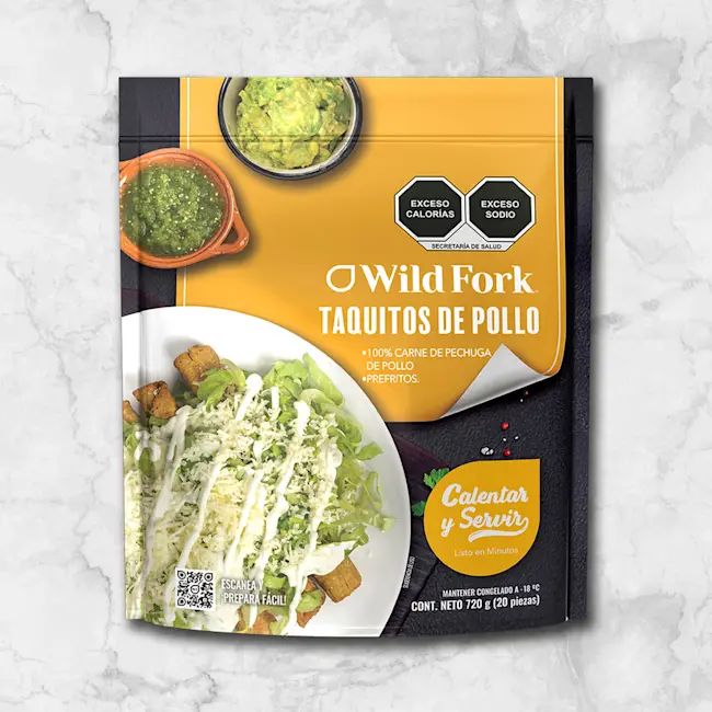 81605 WFMex Packaged TAQUITOS DE POLLO PREFRITOS Platillos Listos