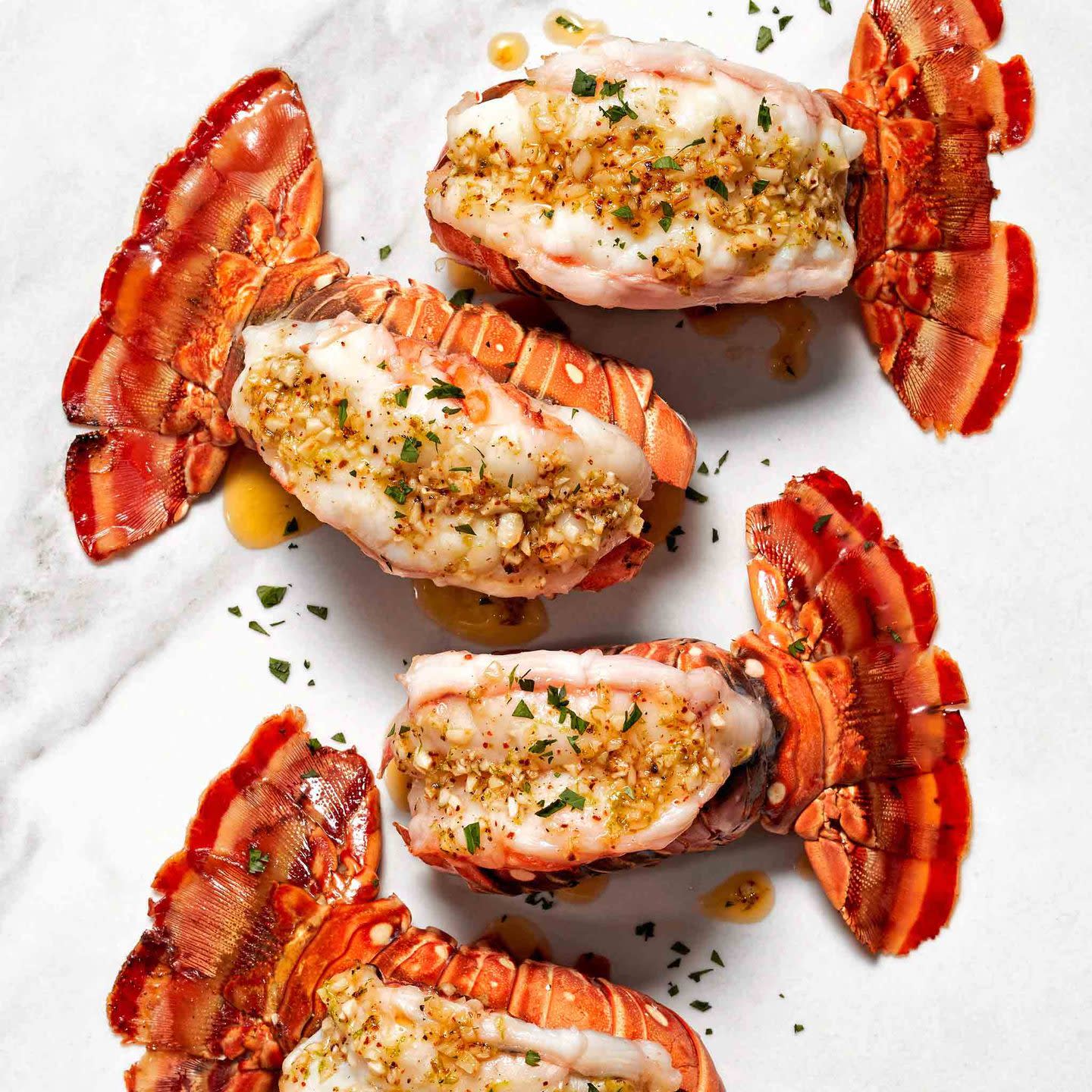 6082 WF PLATED broiled-spiny-lobster-tails Seafood