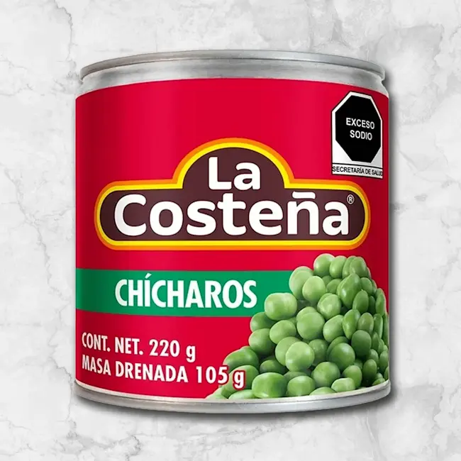 82129 WFMEX Packaged LA COSTEÑA CHICHAROS 24 220 G Secos