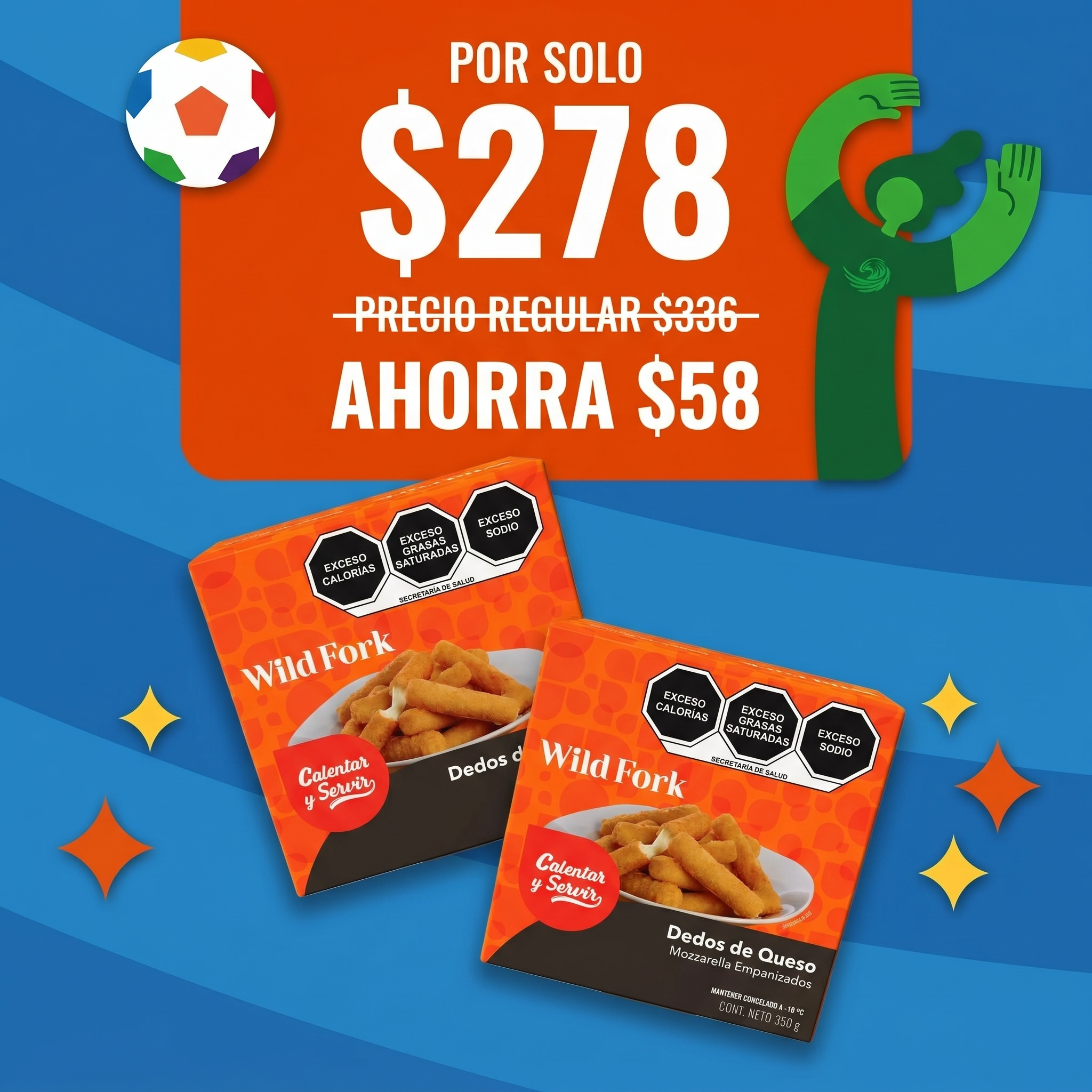 Kit dedos de queso Mundial Q1